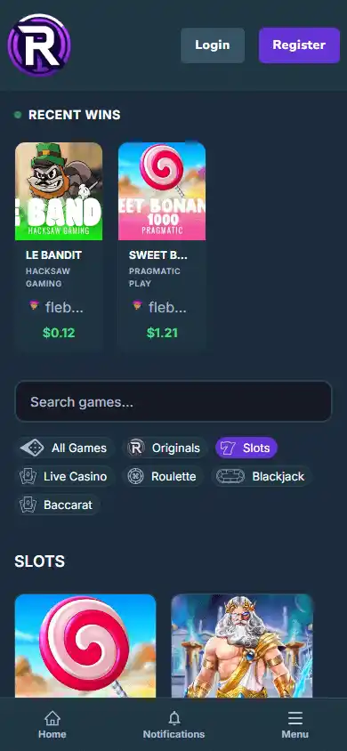 Rivox Casino screenshot 4