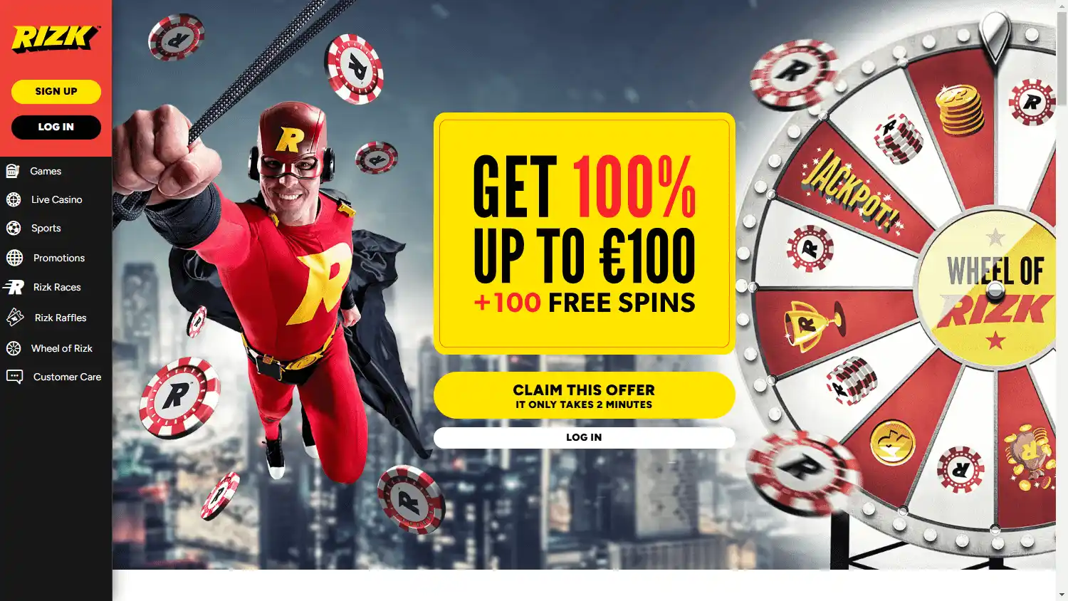 Rizk Casino screenshot 1