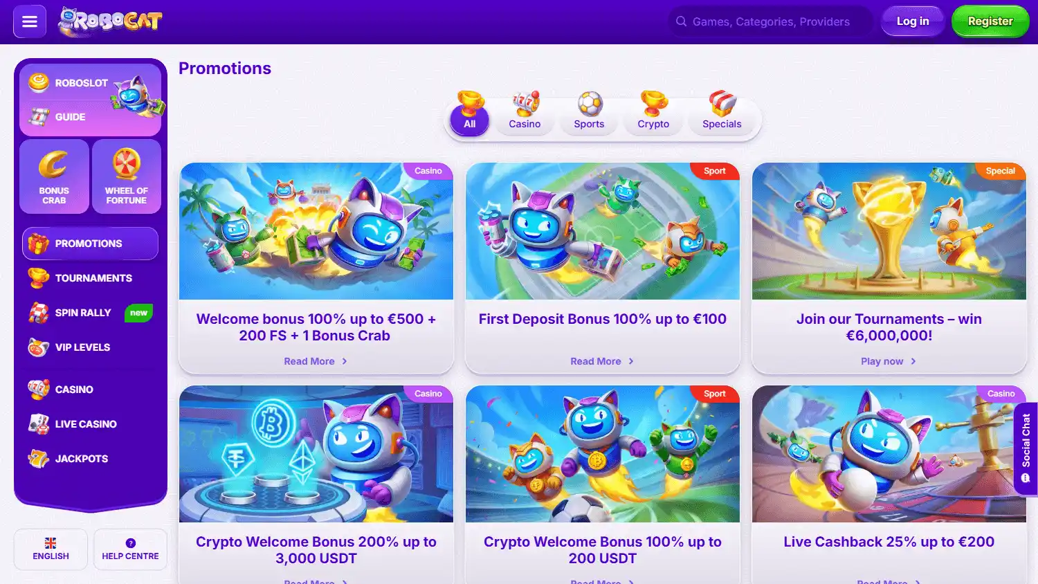 RoboCat Casino screenshot 3