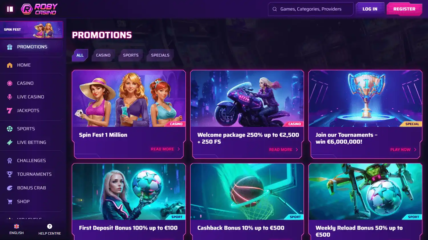 Roby Casino screenshot 3