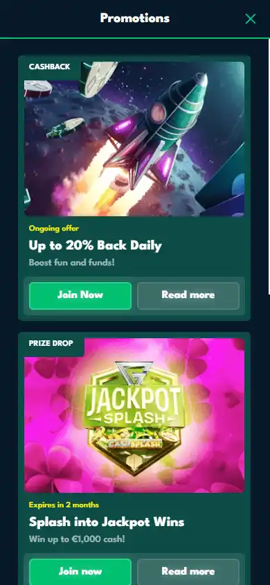 Rocket Riches Casino screenshot 6