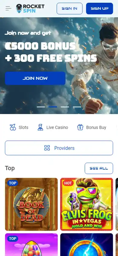 Rocket Spin Casino screenshot 4