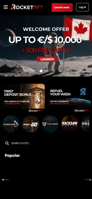 RocketBet Casino screenshot 4