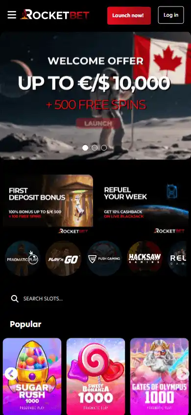 RocketBet Casino screenshot 5