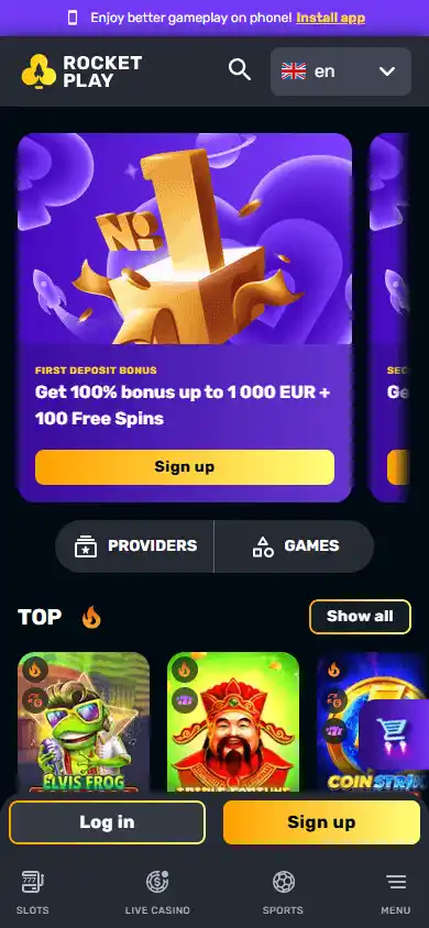 RocketPlay Casino screenshot 4