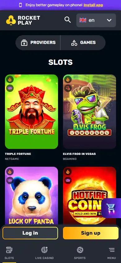 RocketPlay Casino screenshot 5