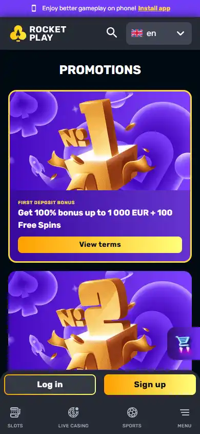 RocketPlay Casino screenshot 6