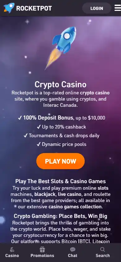 Rocketpot Casino screenshot 4