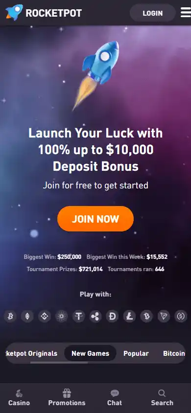 Rocketpot Casino screenshot 5