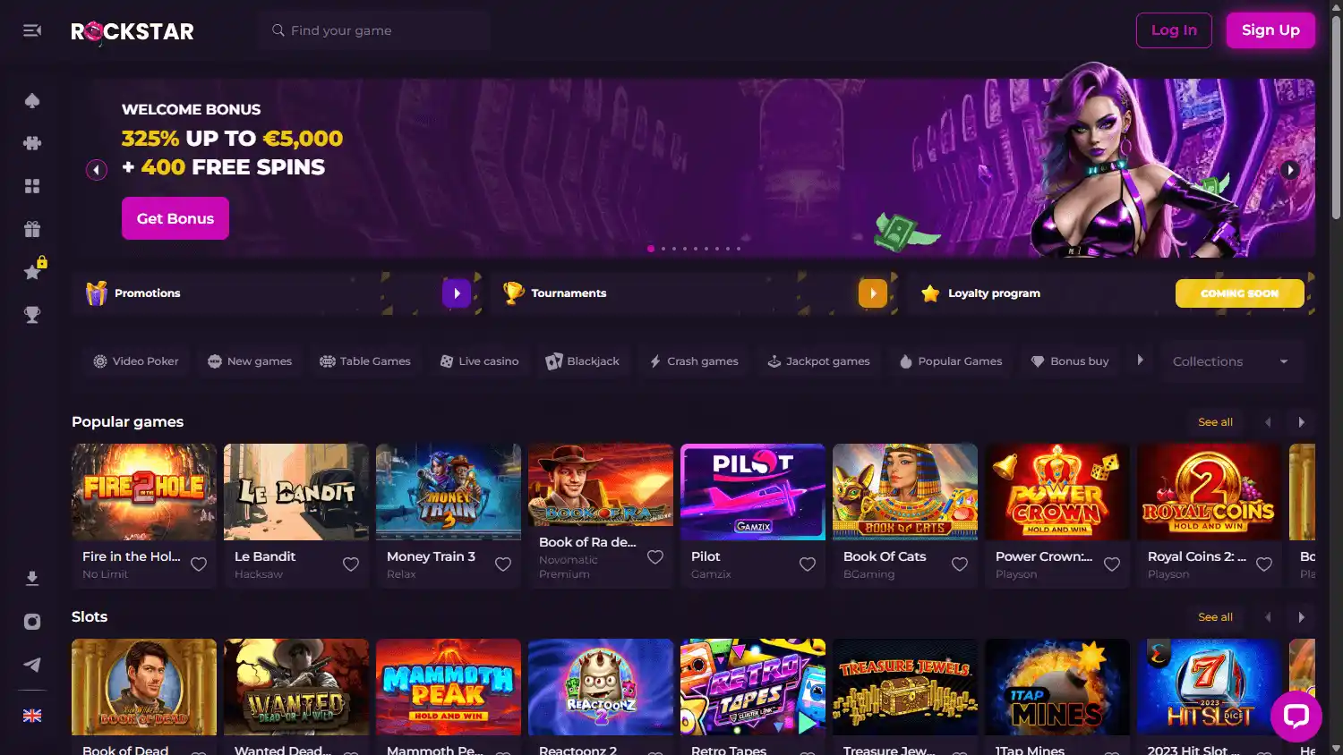 Rockstar Casino screenshot 1