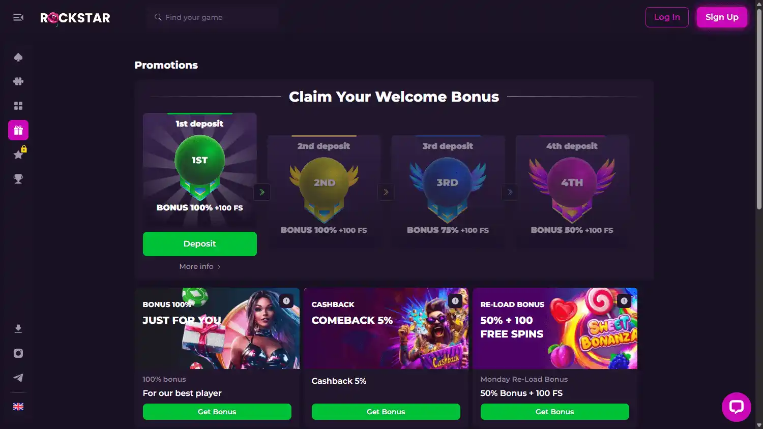 Rockstar Casino screenshot 3