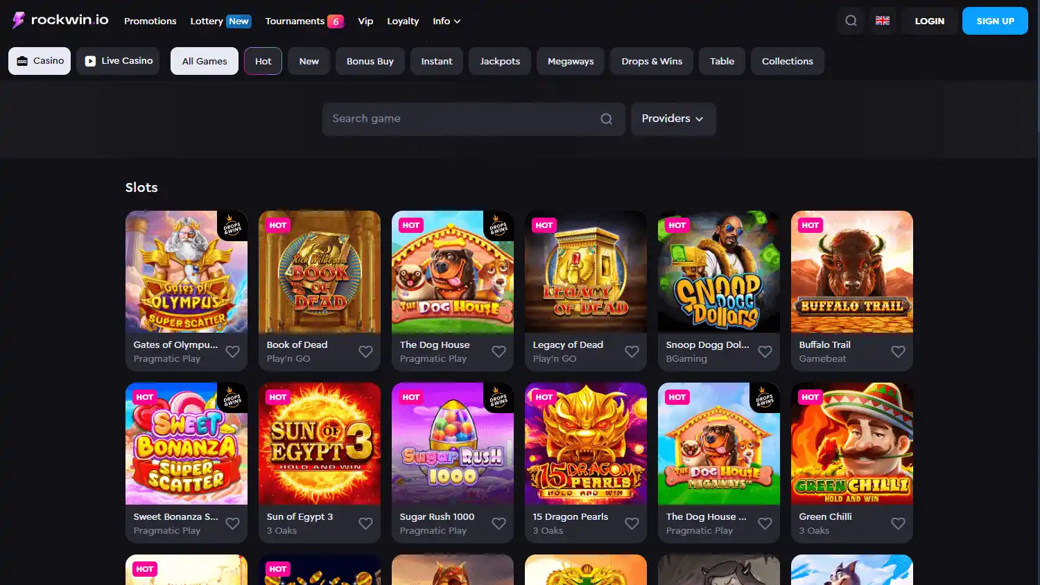 Rockwin Casino screenshot 2