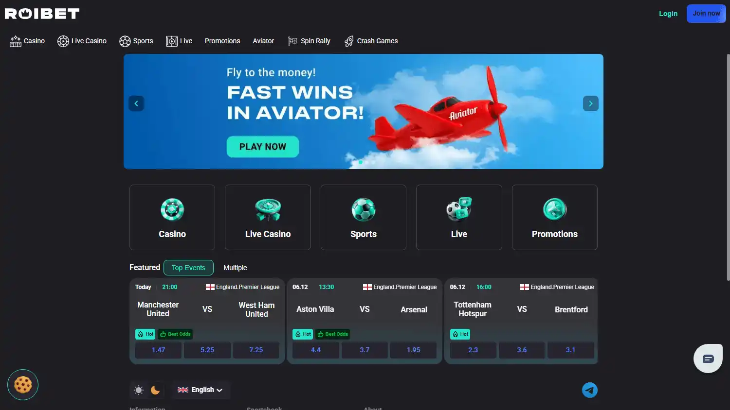 Roibet Casino screenshot 1