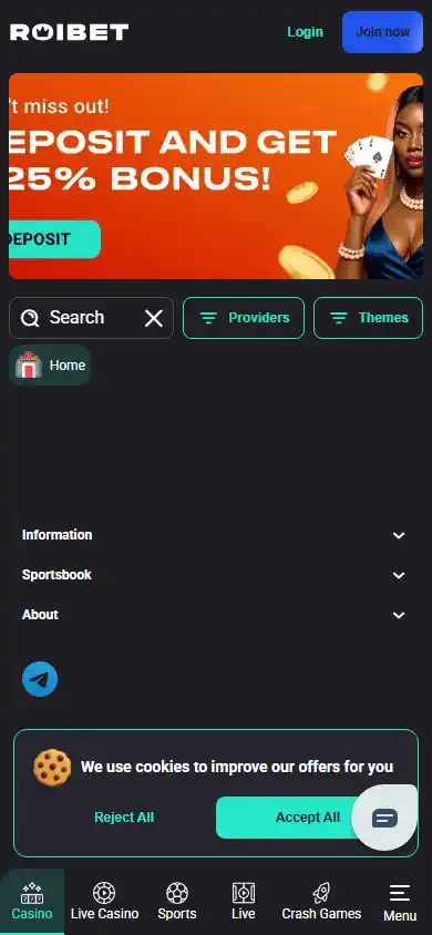 Roibet Casino screenshot 5