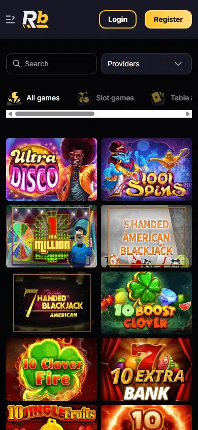 Roibets Casino screenshot 5