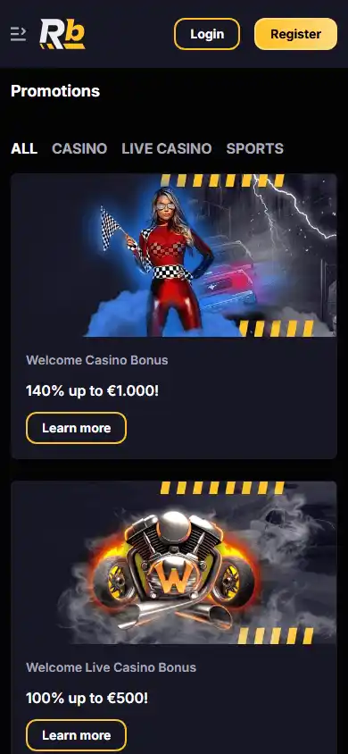 Roibets Casino screenshot 6
