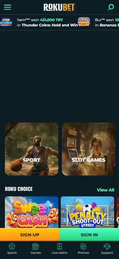RokuBet Casino screenshot 4