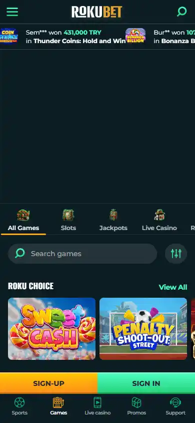 RokuBet Casino screenshot 5