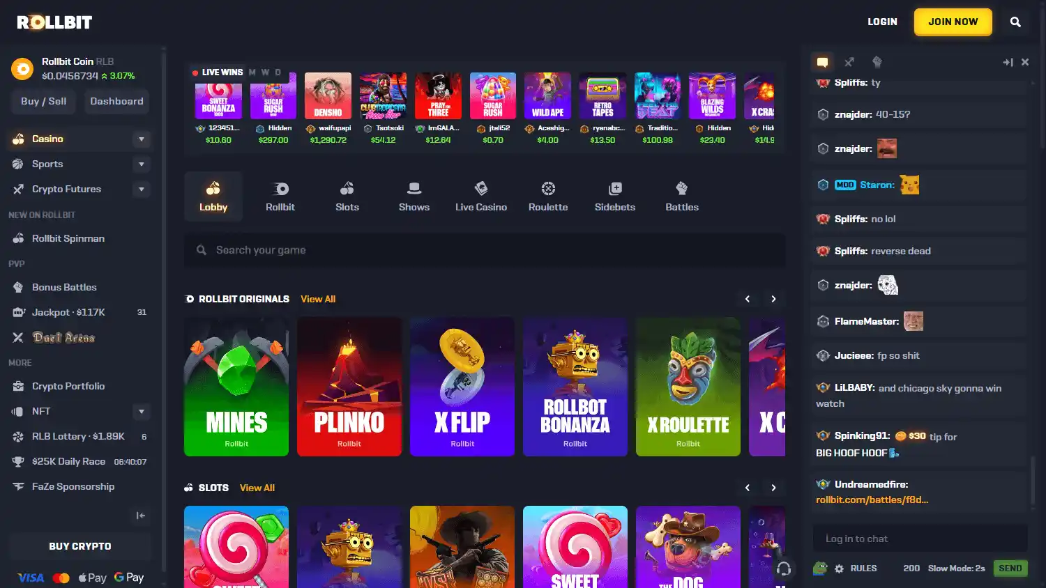Rollbit Casino screenshot 2