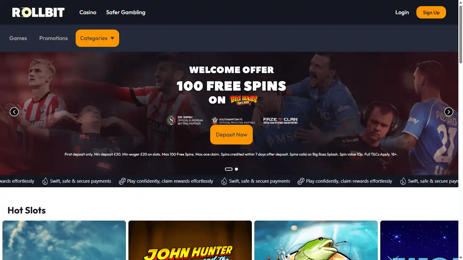 Rollbit Casino screenshot 1
