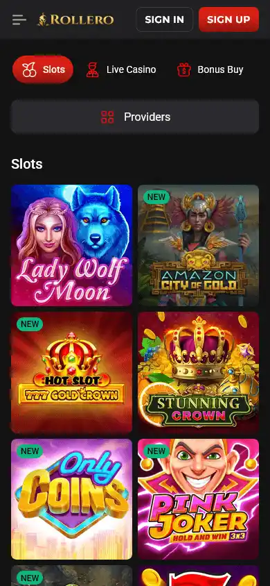 Rollero Casino screenshot 5