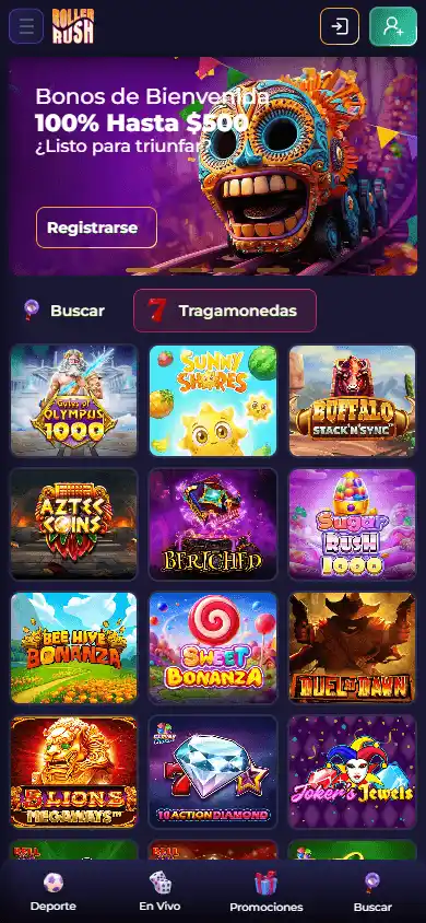 Rollerrush Casino screenshot 5