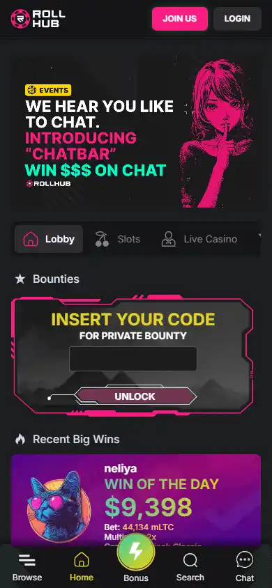 Rollhub Casino screenshot 4
