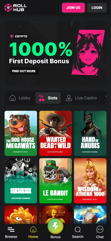Rollhub Casino screenshot 5