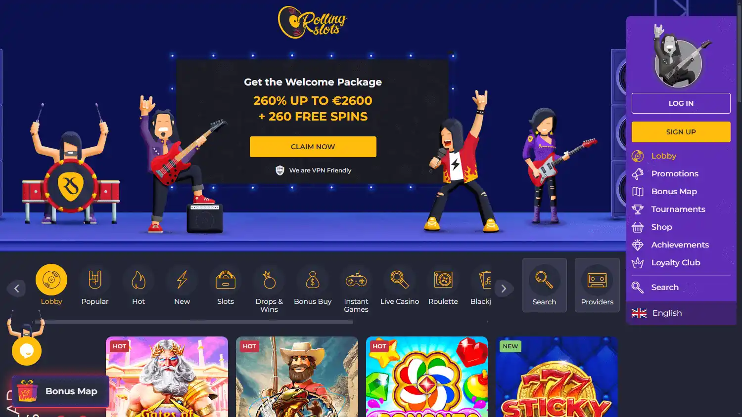 Rolling Slots Casino screenshot 1
