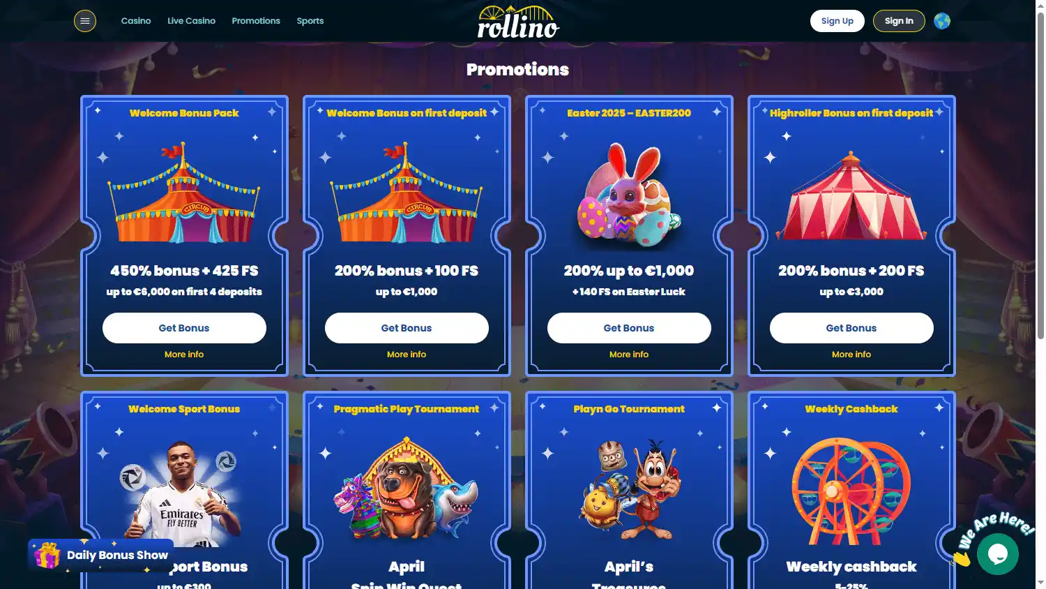 Rollino Casino screenshot 3