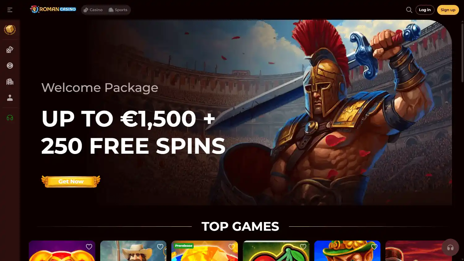 Romancasino screenshot 1