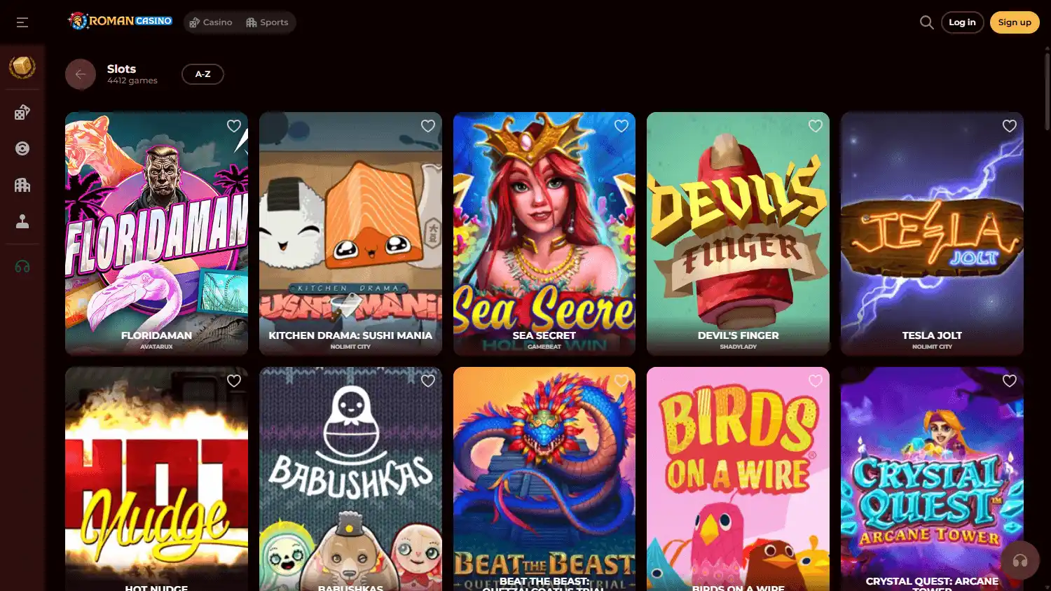 Romancasino screenshot 2