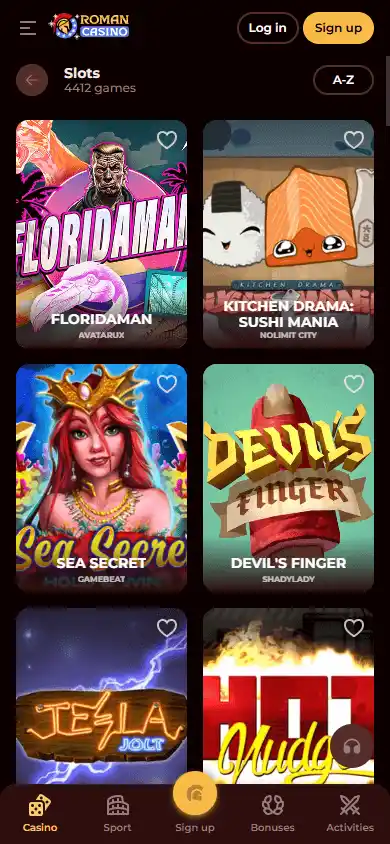 Romancasino screenshot 5