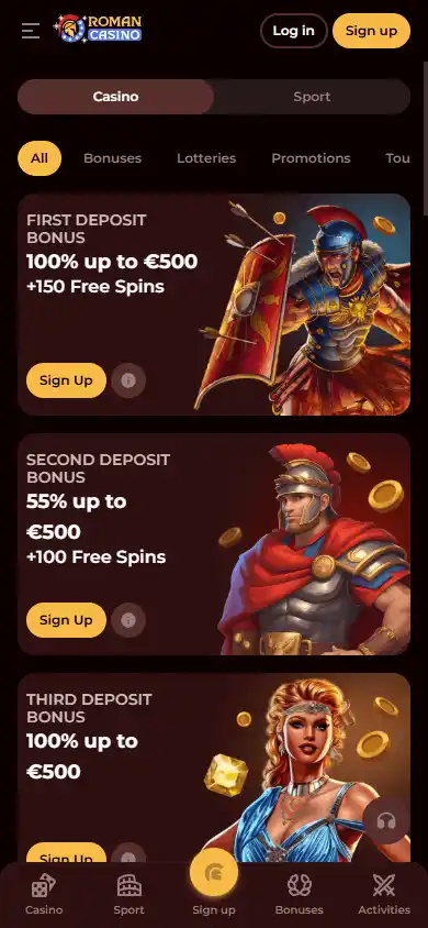 Romancasino screenshot 6