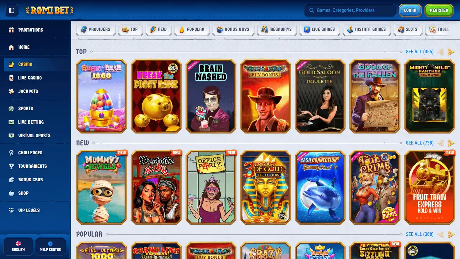 RomiBet Casino screenshot 2