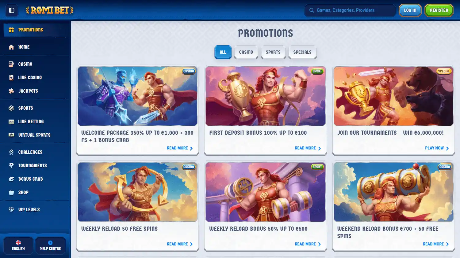 RomiBet Casino screenshot 3