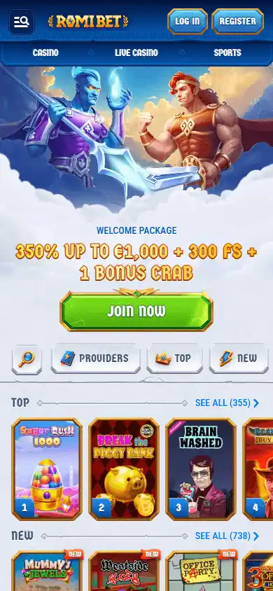 RomiBet Casino screenshot 4