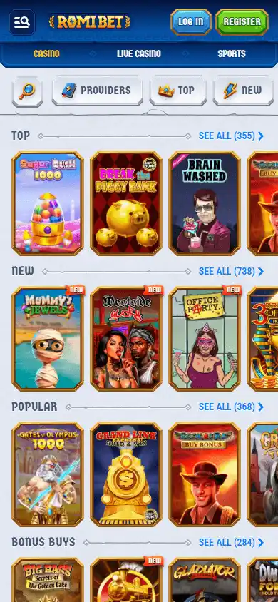 RomiBet Casino screenshot 5