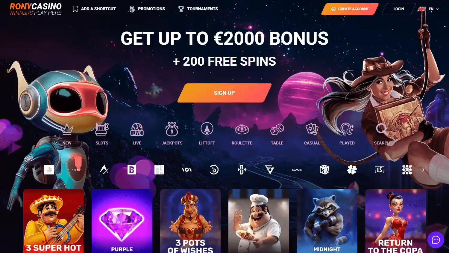 Rony Casino screenshot 1