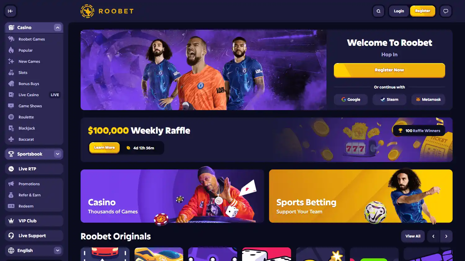 Roobet Casino screenshot 1