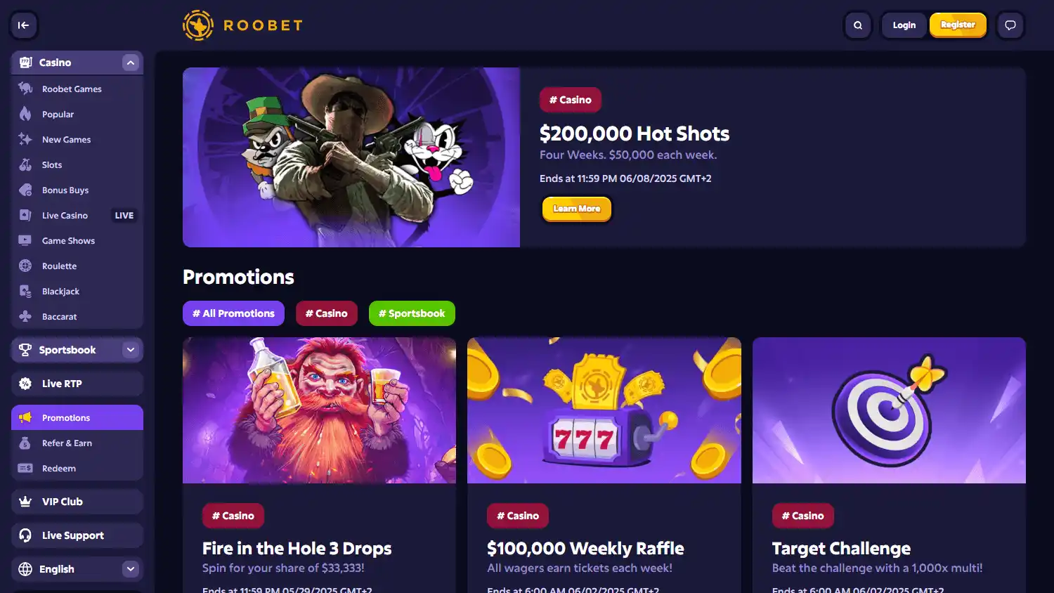 Roobet Casino screenshot 3