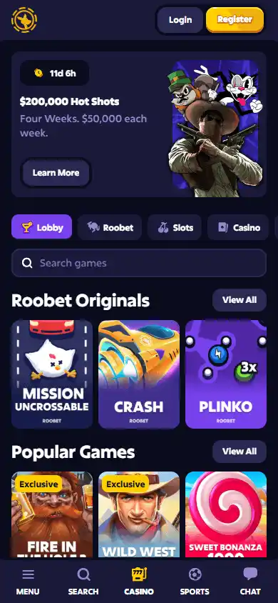 Roobet Casino screenshot 5
