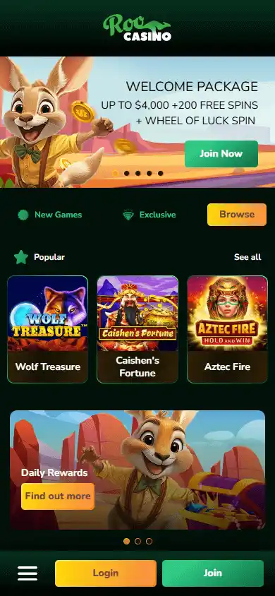 Roo Casino screenshot 3