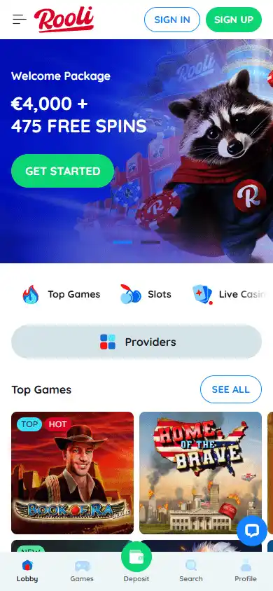 Rooli Casino screenshot 4