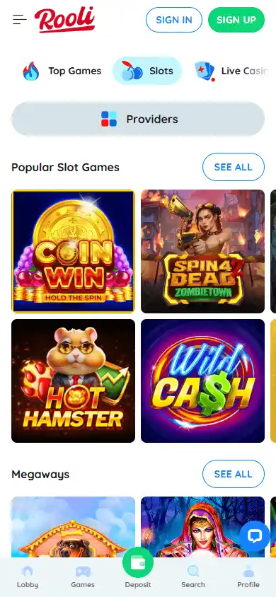 Rooli Casino screenshot 5