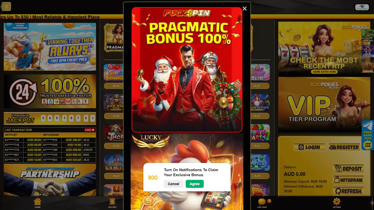 ROOPOKIES Casino screenshot 2