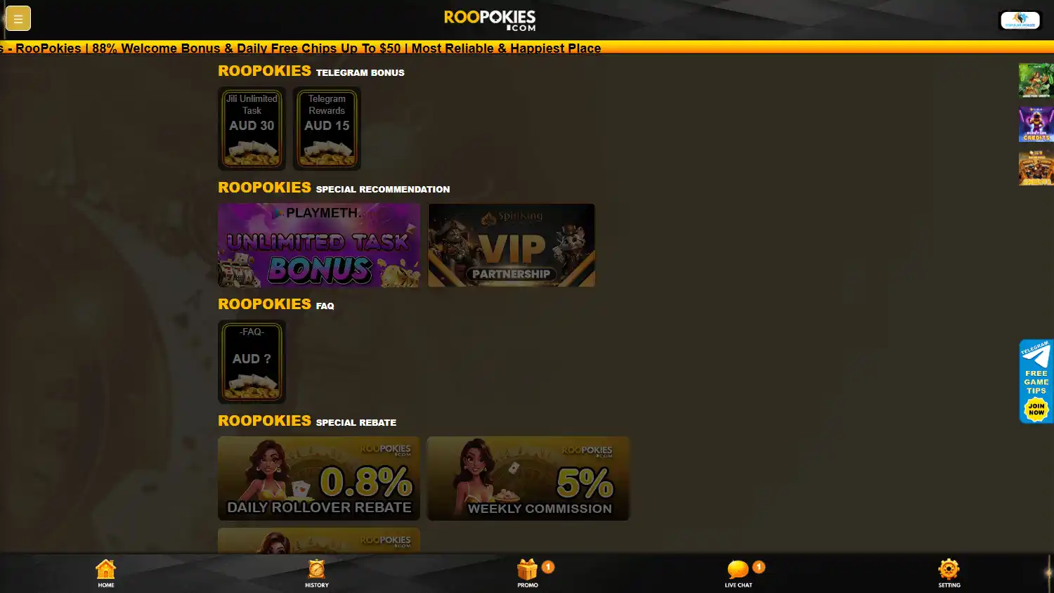ROOPOKIES Casino screenshot 3