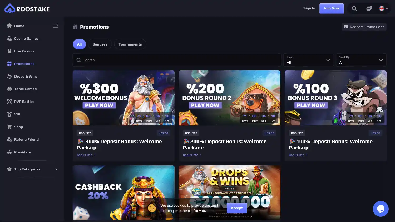 Roostake Casino screenshot 3