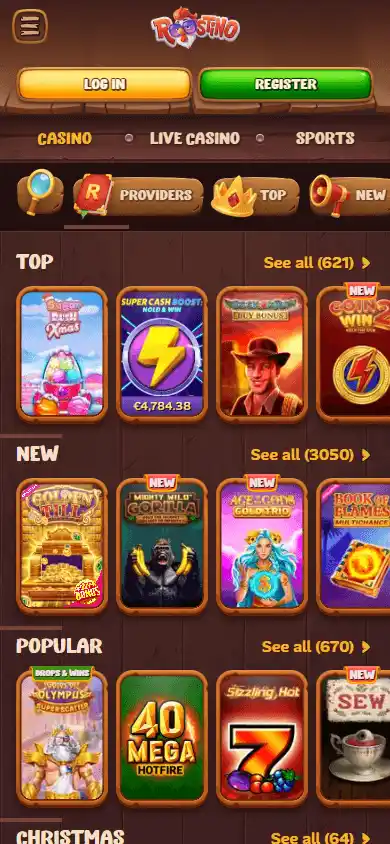Roostino Casino screenshot 5