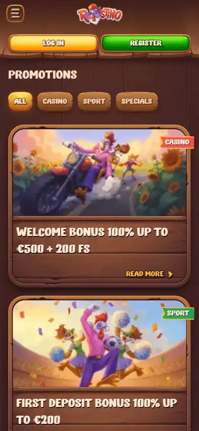 Roostino Casino screenshot 6